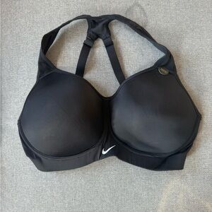 Nike Black Sports Bra with White Logo